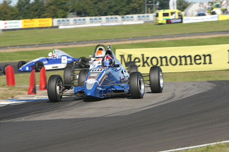 Mikkel C. Johansen blev nummer tre i årets danske Formel Ford-mesterskab.